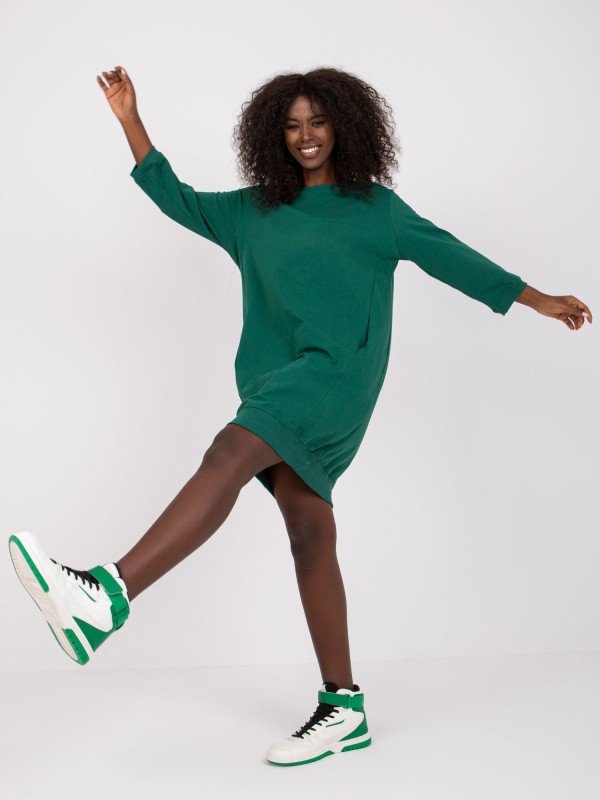 Suknelė-RV-SK-6839.95-tamsiai žalia