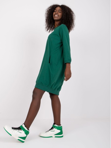 Suknelė-RV-SK-6839.95-tamsiai žalia