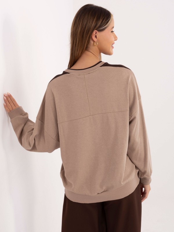 Džemperis-RV-BL-A940.60-tamsiai smėlio spalvos