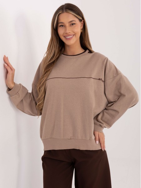 Džemperis-RV-BL-A940.60-tamsiai smėlio spalvos