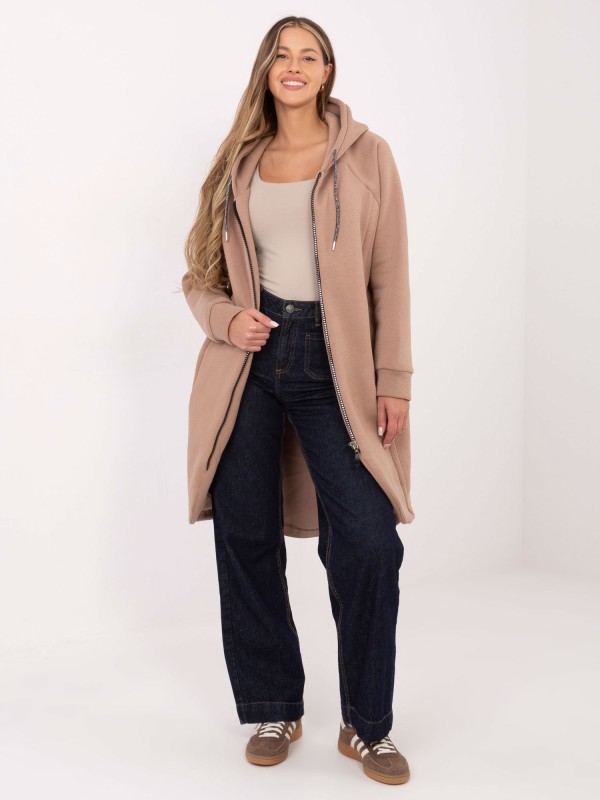 Džemperis-RV-BL-A1027.79-tamsiai smėlio spalvos