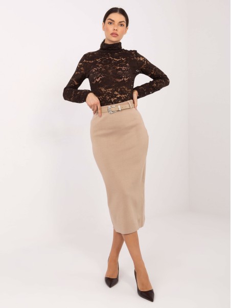 Sijonas-PM-SD-YIS1056.84-tamsiai smėlio spalvos