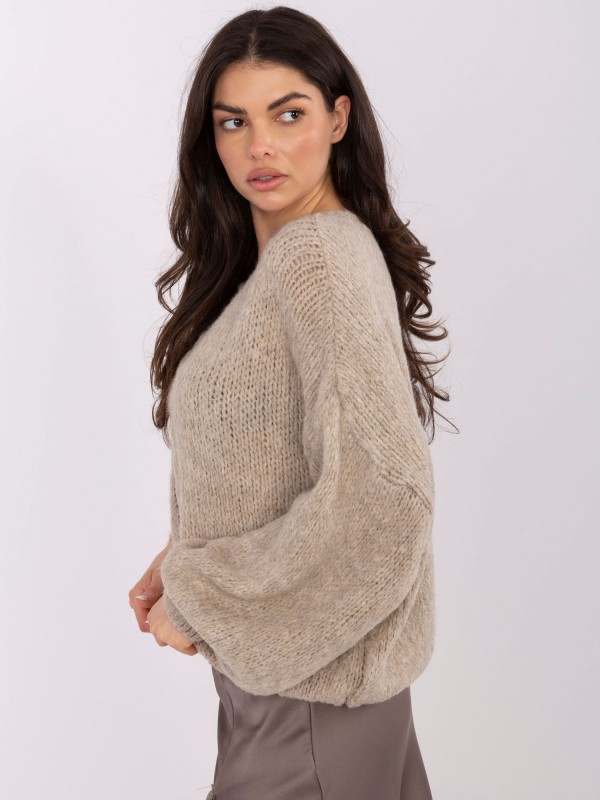 Megztinis-MI-SW-1610.18-smėlinės spalvos