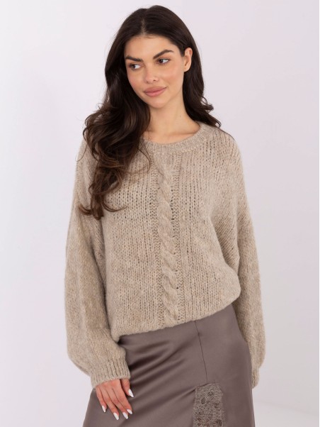 Megztinis-MI-SW-1610.18-smėlinės spalvos