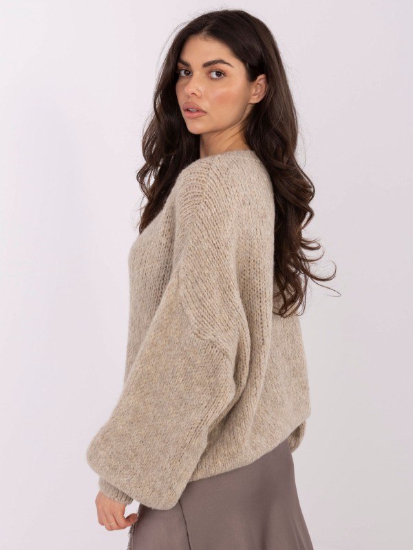 Megztinis-MI-SW-1610.18-smėlinės spalvos