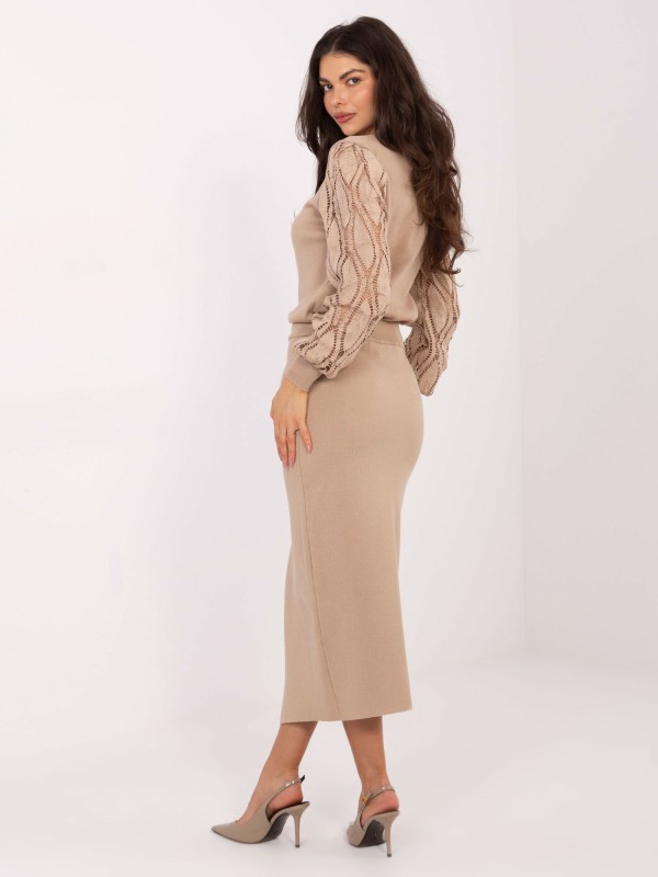 Sijonas-PM-SD-YIS1059.71-tamsiai smėlio spalvos