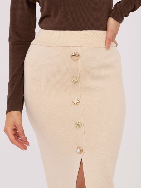 Sijonas-PM-SD-YIS1059.71-šviesiai smėlio spalvos