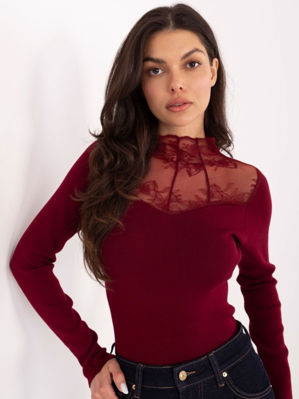 Megztinis-PM-SW-YIS1078.81-bordo spalvos