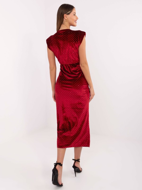 Suknelė-IT-SK-21171-1.03P-bordo spalvos