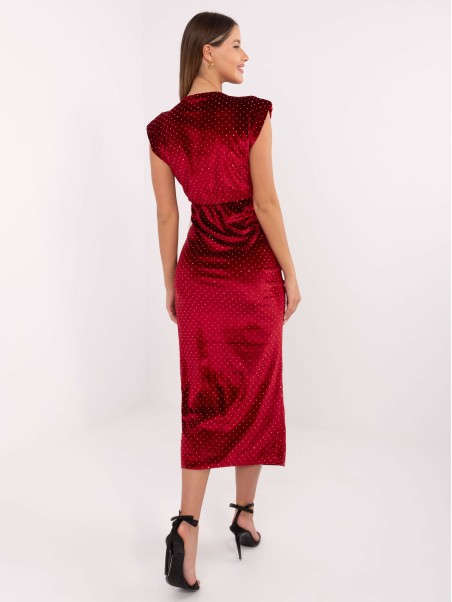 Suknelė-IT-SK-21171-1.03P-bordo spalvos