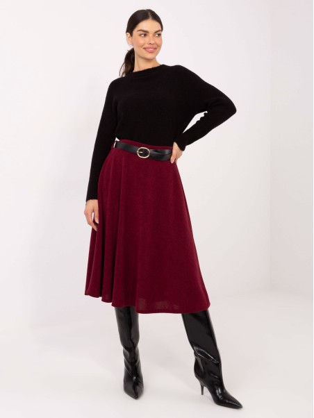 Sijonas-IT-SD-FL9838.49-bordo spalvos