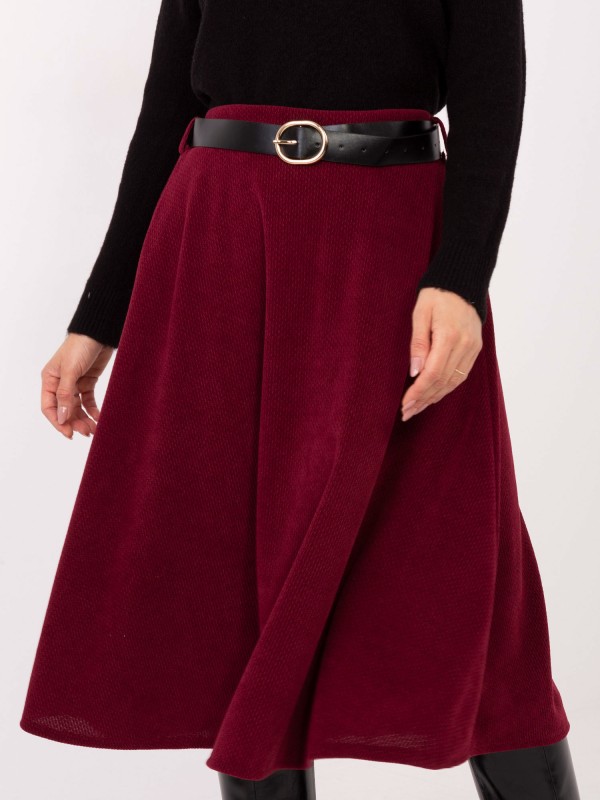 Sijonas-IT-SD-FL9838.49-bordo spalvos 2