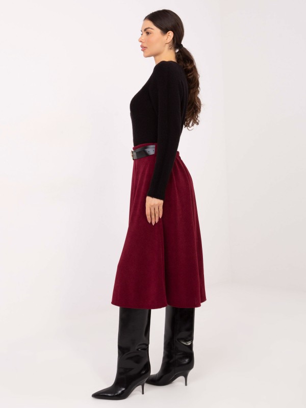 Sijonas-IT-SD-FL9838.49-bordo spalvos