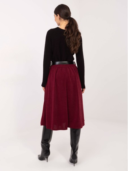 Sijonas-IT-SD-FL9838.49-bordo spalvos