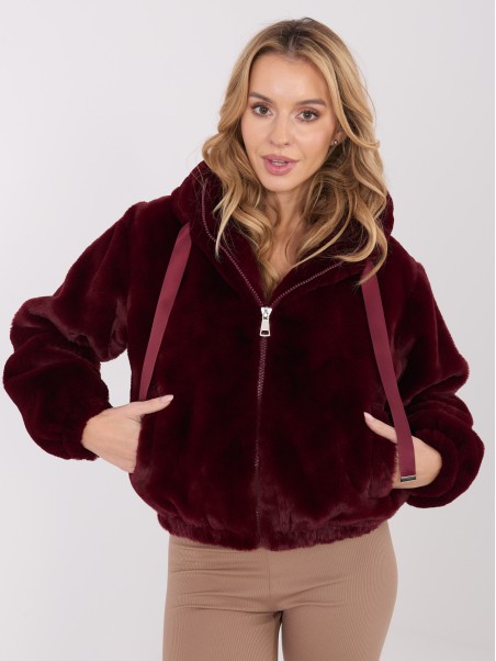 Švarkas-IF-KR-G230111.97P-bordo spalvos