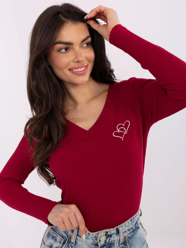 Palaidinė-RV-BZ-A1055.29P-bordo spalvos