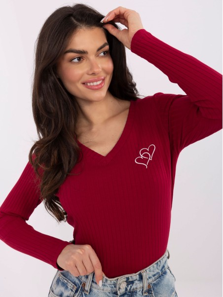 Palaidinė-RV-BZ-A1055.29P-bordo spalvos