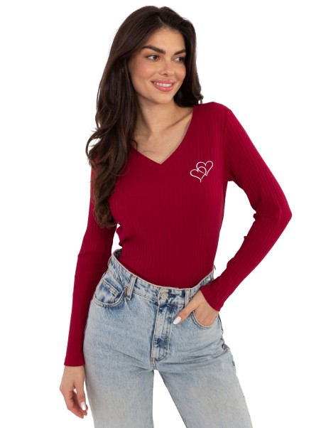 Palaidinė-RV-BZ-A1055.29P-bordo spalvos