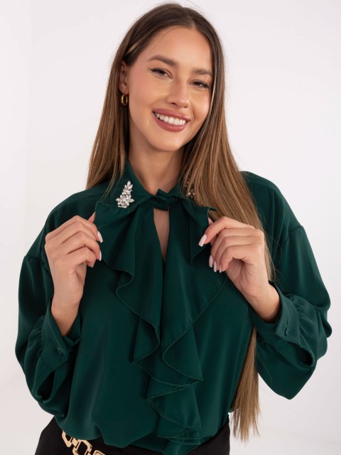 Bluzka-IT-BZ-28995.25-ciemny zielony 2