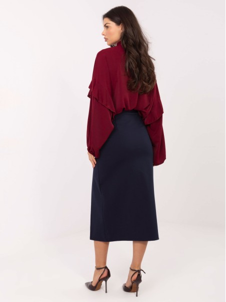 Sijonas-IT-SD-FL7393.26-tamsiai mėlynas