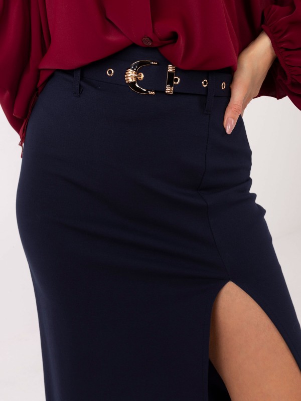 Sijonas-IT-SD-FL7393.26-tamsiai mėlynas