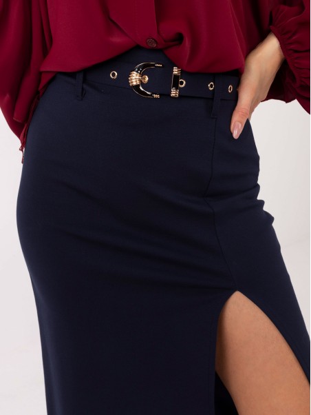 Sijonas-IT-SD-FL7393.26-tamsiai mėlynas