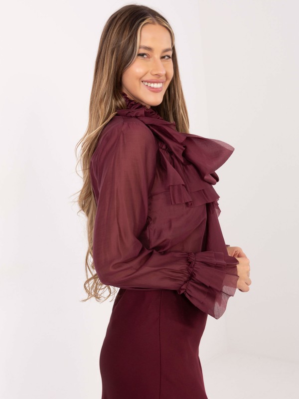 Marškinėliai-IT-KS-28882.03-bordo spalvos