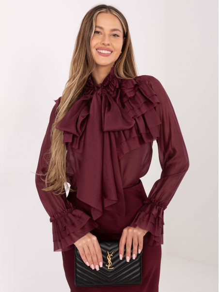 Marškinėliai-IT-KS-28882.03-bordo spalvos