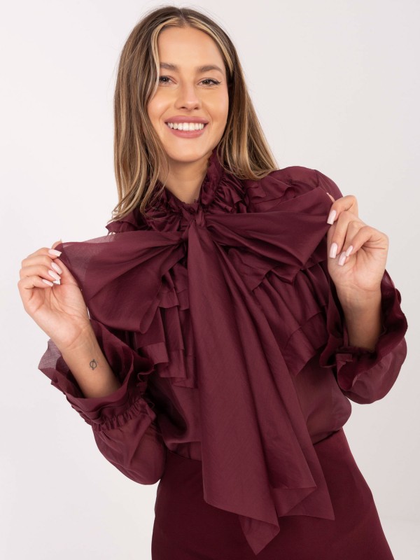 Marškinėliai-IT-KS-28882.03-bordo spalvos