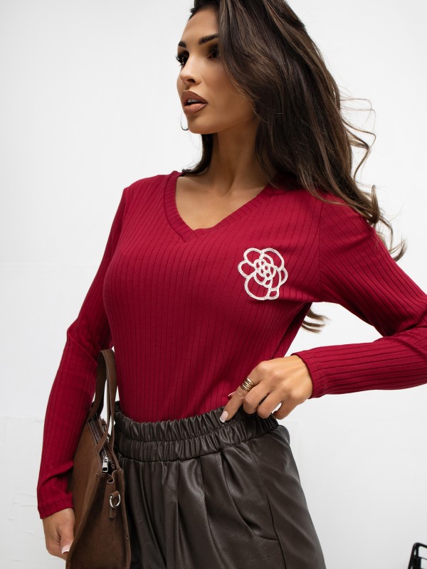 Palaidinė-RV-BZ-A1057.15P-bordo spalvos