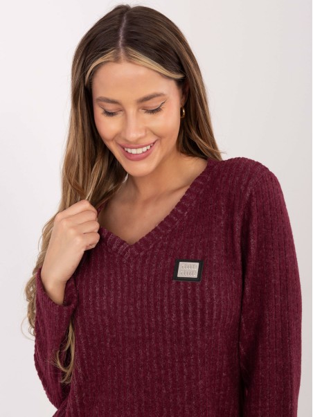 Megztinis-RV-SW-A1025.80-bordo spalvos