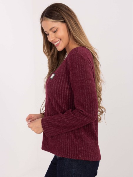 Megztinis-RV-SW-A1025.80-bordo spalvos