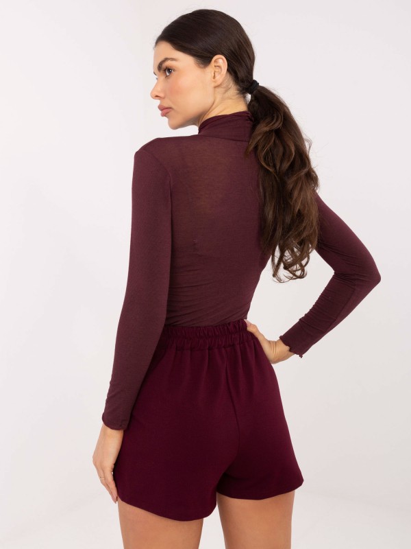 Šortai-IT-SN-FL8755.20P-bordo spalvos