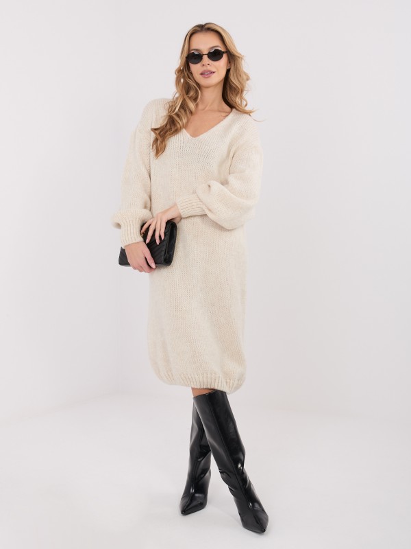 Suknelė-IN-SK-5962.22-šviesiai smėlio spalvos