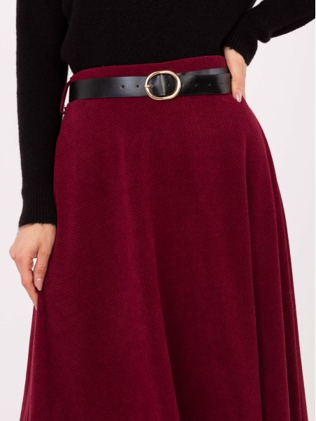 Sijonas-IT-SD-FL9850.12-bordo spalvos