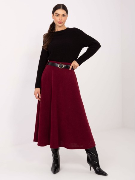 Sijonas-IT-SD-FL9850.12-bordo spalvos