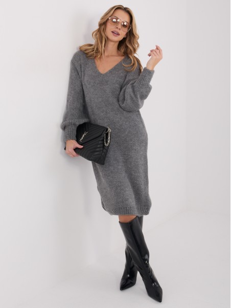 Suknelė-IN-SK-5962.22-tamsiai pilka