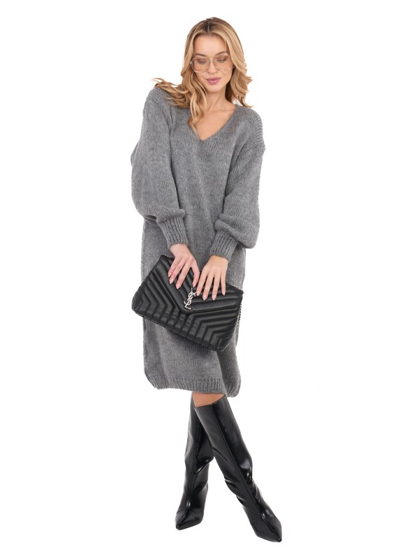 Suknelė-IN-SK-5962.22-tamsiai pilka