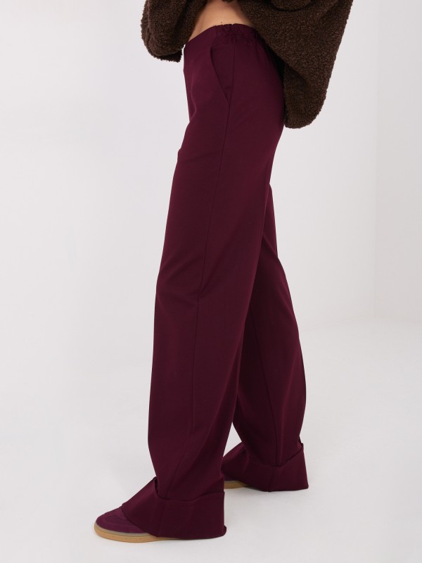 Kelnės-IT-SP-FL9877.64-bordo spalvos 2