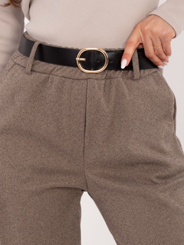 Kelnės-IT-SP-FL9767.81-tamsiai smėlio spalvos