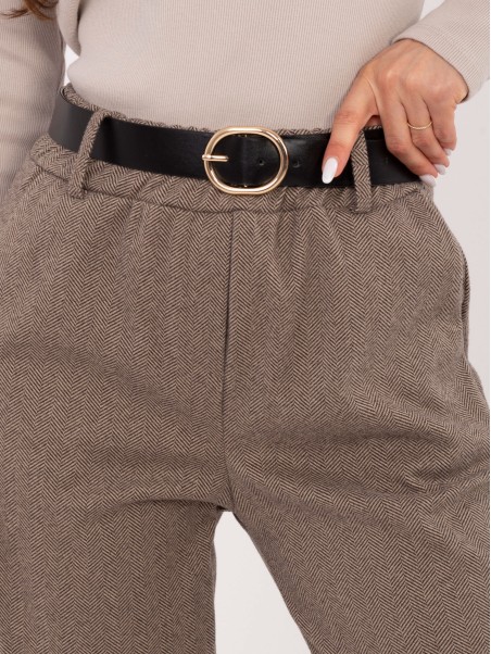 Kelnės-IT-SP-FL9767.81-tamsiai smėlio spalvos