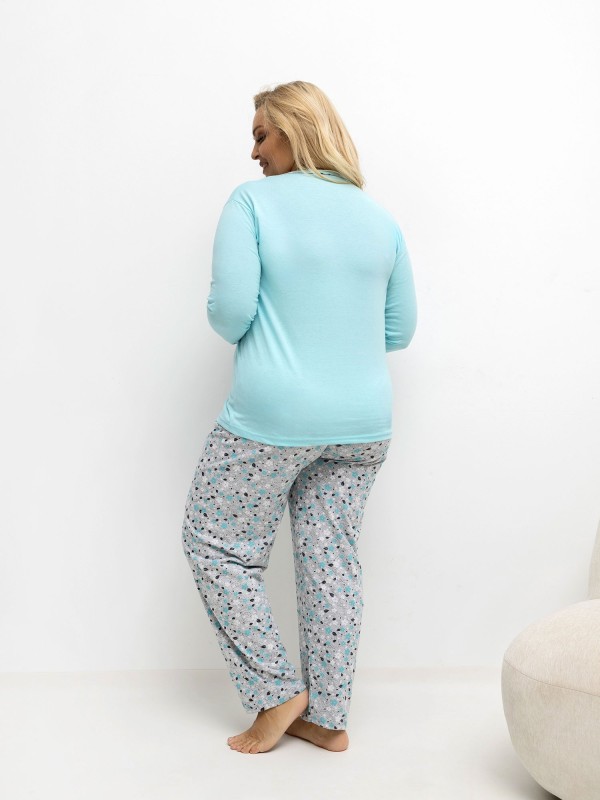 Pižama-DU-KN-FP-502.97-mėtos spalvos