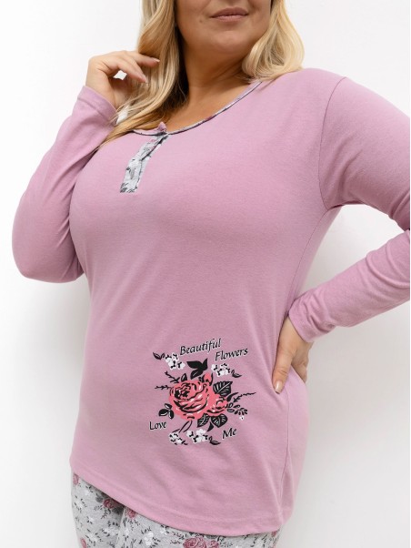 Pižama-DU-PI-FP-506.56-tamsiai rožinė