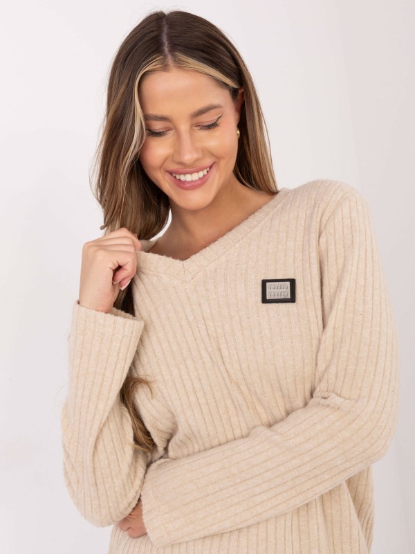 Megztinis-RV-SW-A1025.80-smėlinės spalvos