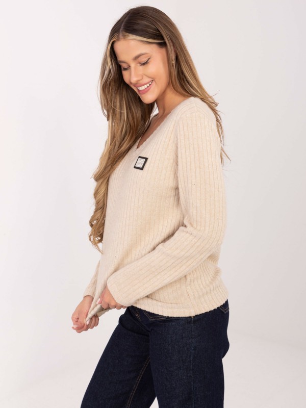 Megztinis-RV-SW-A1025.80-smėlinės spalvos