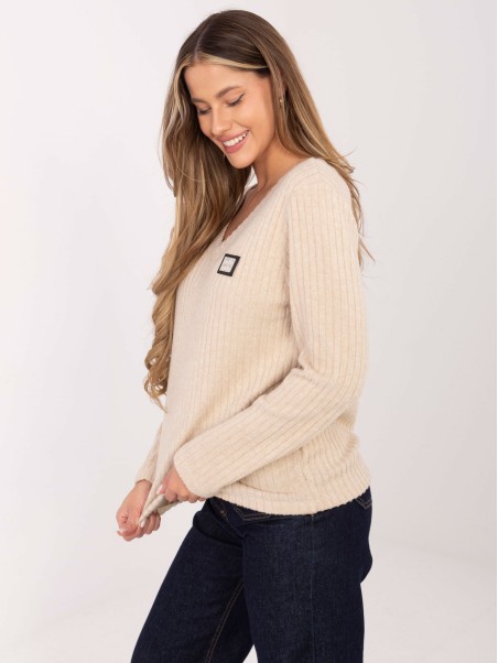 Megztinis-RV-SW-A1025.80-smėlinės spalvos