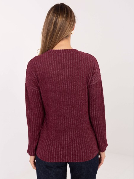 Megztinis-RV-SW-A1026.52-bordo spalvos