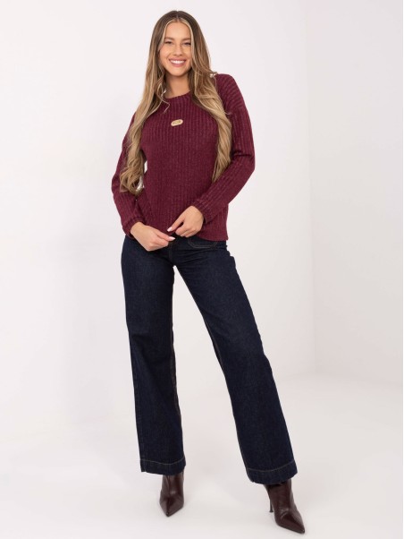 Megztinis-RV-SW-A1026.52-bordo spalvos