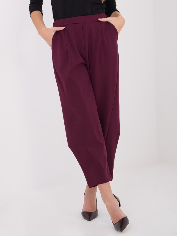 Kelnės-IT-SP-FL8557.46-bordo spalvos