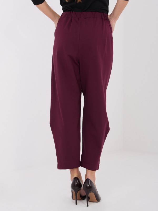 Kelnės-IT-SP-FL8557.46-bordo spalvos